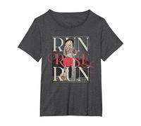 Run Rose Run Guitar Dolly Parton T-Shirt, Women's Plus, Dark Heather Grey, 1X