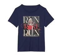 Run Rose Run Guitar Dolly Parton T-Shirt, Women's Plus, Navy Blue, 2X