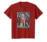Run Rose Run Guitar Dolly Parton T-Shirt, Youth, Cranberry Red, Medium
