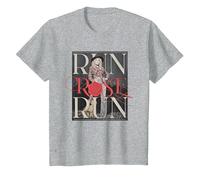 Run Rose Run Guitar Dolly Parton T-Shirt, Youth, Heather Grey, Small