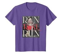 Run Rose Run Guitar Dolly Parton T-Shirt, Youth, Purple Heather, Small