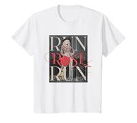Run Rose Run Guitar Dolly Parton T-Shirt, Youth, White, Medium