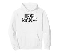 Run Stages Not Roads Competitive Shooter Humor Athletic Pullover Hoodie