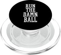 Run The Damn Ball Running Back Football Coach Runningback PopSockets PopGrip for MagSafe