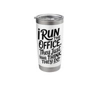 Run the Office Administrative Assistant Executive Secretary Stainless Steel Insulated Tumbler