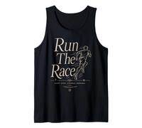 Run The Race Christian Runner Bible Verse Faith Sport Tank Top