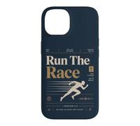 Run The Race Christian Runner Faith Bible Verse Case for iPhone 14