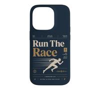 Run The Race Christian Runner Faith Bible Verse Case for iPhone 14 Pro
