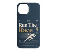 Run The Race Christian Runner Faith Bible Verse Case for iPhone 15