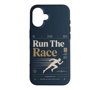 Run The Race Christian Runner Faith Bible Verse Case for iPhone 16