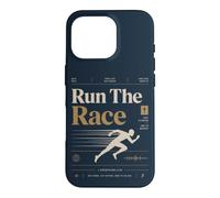 Run The Race Christian Runner Faith Bible Verse Case for iPhone 16 Pro