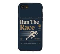 Run The Race Christian Runner Faith Bible Verse Case for iPhone SE (2020) / 7/8