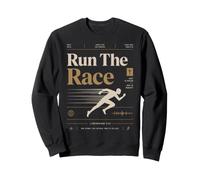 Run The Race Christian Runner Faith Bible Verse Sweatshirt