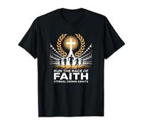 Run The Race of Faith Eternal Crown Christian T-Shirt