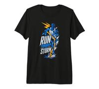 Run Through The Storm Running Graphic for Runners Unisex Premium T-Shirt