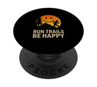Run Trails Be Happy Sunset Trail Running PopSockets Adhesive PopGrip
