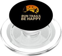Run Trails Be Happy Sunset Trail Running PopSockets PopGrip for MagSafe