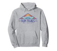 Run Trails Be Happy - Trail and Ultra Running Shirt Pullover Hoodie