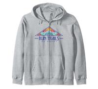 Run Trails Be Happy - Trail and Ultra Running Shirt Zip Hoodie
