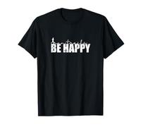 Run Trails Be Happy Trail Running T-Shirt