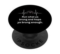 Run what ya brung - Car Guy Racer Auto Mechanic Racer PopSockets Adhesive PopGrip