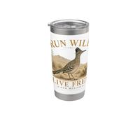 Run Wild Live Free New Mexico Stainless Steel Insulated Tumbler