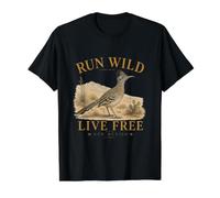 Run Wild Live Free New Mexico Value Graphic T-Shirt, Men, Black, L