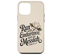 Run with Endurance, Eyes on Messiah Heb 12:1-2 Case for iPhone 12 mini