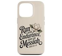 Run with Endurance, Eyes on Messiah Heb 12:1-2 Case for iPhone 13 Pro
