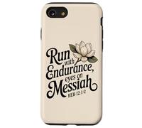 Run with Endurance, Eyes on Messiah Heb 12:1-2 Case for iPhone SE (2020) / 7/8