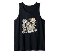 Run with Endurance, Eyes on Messiah Heb 12:1-2 Tank Top