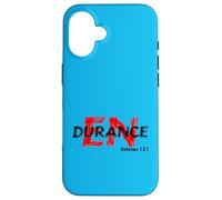Run With Endurance - Hebrews 12:1 Christian Perseverance Case for iPhone 16