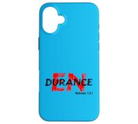 Run With Endurance - Hebrews 12:1 Christian Perseverance Case for iPhone 16 Plus