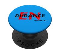 Run With Endurance - Hebrews 12:1 Christian Perseverance PopSockets Adhesive PopGrip