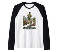 Run with Endurance Hebrews 12:1 Raglan Baseball Tee