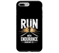 Run with Endurance Hebrews Christian Marathon Runner Case for iPhone 7 Plus/8 Plus