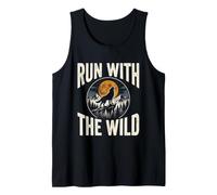 Run with The Wild Wolf Husky Mountain Wilderness Tank Top