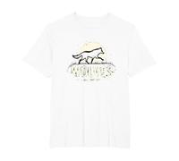 Run with The Wolves Moonlit Adventure for Nature Lovers T-Shirt, Men's Big and Tall, White, 6X Tall
