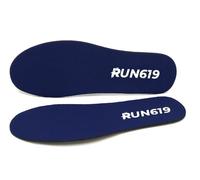 RUN619 Zero Drop Shoe Insoles,Thin Flat Shoe Inserts w/No Arch Support,Foot Forming,Perfect for Running Walking Work or Hiking,Thin Medium to Firm 3mm Insoles, Blue, Size B,Men's 5-6,Women's 5-7