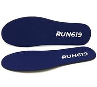 RUN619 Zero Drop Shoe Insoles,Thin Flat Shoe Inserts w/No Arch Support,Foot Forming,Perfect for Running Walking Work or Hiking,Thin Medium to Firm 3mm Insoles, Blue, Size B,Men's 5-6,Women's 5-7