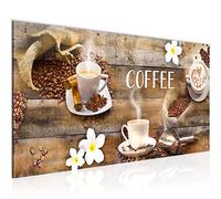 Runa Art Canvas Wall Art Coffee Cup Kitchen 1 Part Non-woven Canvas Prints for Living Room and Bedroom Kitchenware Brown 027112a