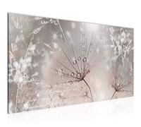 Runa Art Canvas Wall Art Flower Dandelion 1 Part Non-woven Canvas Prints for Living Room and Bedroom Flower Meadow Pink Gray 205512b
