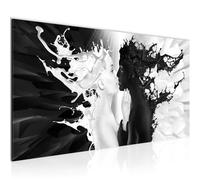Runa Art Canvas Wall Art Milk And Coffee 1 Part Non-woven Canvas Prints for Living Room and Bedroom Love Black-And-White 005012b