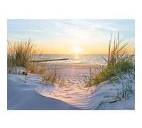 Runa Art Photo Wallpaper Beach Sunset 352 x 250 cm Non-Woven Wall Art XXL Moderne Living Room Bedroom Sea Nature 9559011a