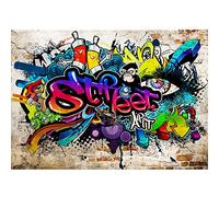 Runa Art Photo Wallpaper Graffiti Street Art Modern Non-Woven Living Room Bedroom Wall Decoration - Made in Germany - Colorful 9218010b
