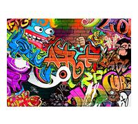 Runa Art Photo Wallpaper Graffiti Street Art Modern Non-Woven Living Room Bedroom Wall Decoration - Made in Germany - Colorful 9068010a