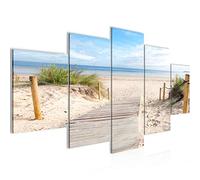 Runa Art - Pictures beach Sea 200 X 100 cm 5 Pieces XXL Images Design Beige blue 607351b