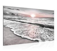 Runa Art Wall Art Sunset Beach Modern Pictures for Wall - 100% Made In Germany - 023714b Landscape Living Room 023714b