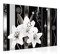 Runa Art Wall Picture Flowers Lilies Modern Canvas - 100% Made In Germany - Hall 008415c