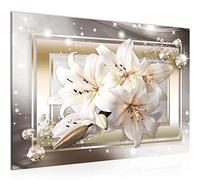 Runa Art Wall Picture Flowers Lilies Modern Canvas - 100% Made In Germany - Hall 021715a